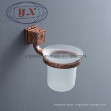 Conjunto de escova de vaso sanitário de metal doméstico com suporte Conjunto de escova de vaso sanitário de plástico durável Série de intempéries